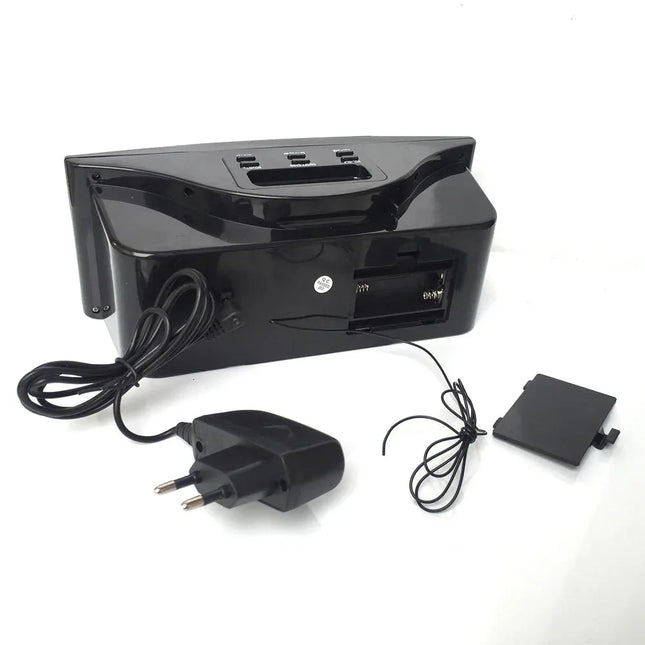 Kompakt nettdrevet digital klokkeradio