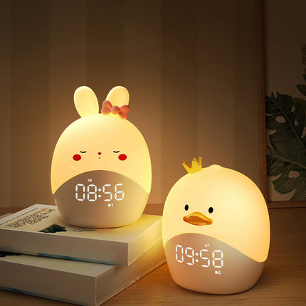 Søt kanin digital vekkerklokke for jenter