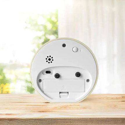 Analog barnevekkerklokke med søtt dyremotiv