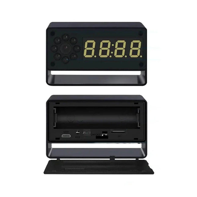 Spionkamera vekkerklokke med Full HD-opptak