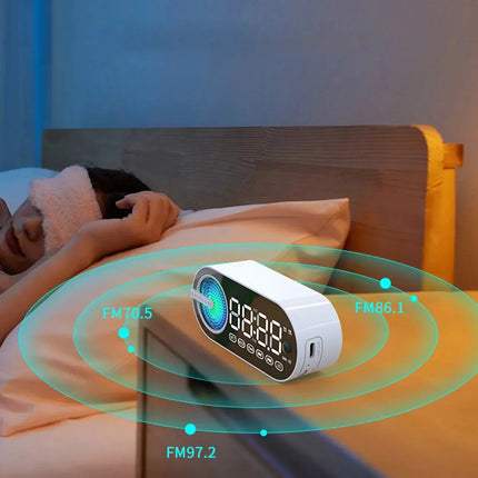 Digital klokkeradio med Bluetooth