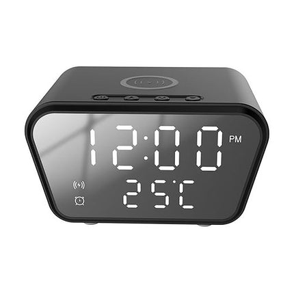 Vekkerklokke med trådløs mobillader