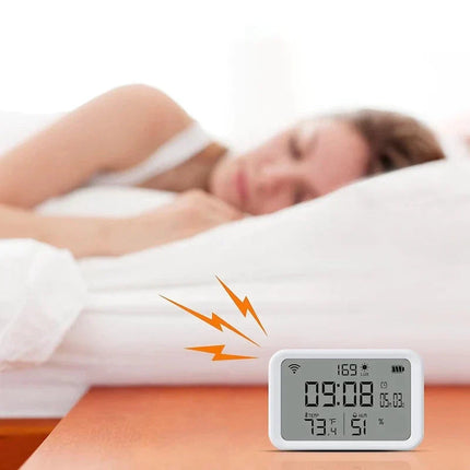 Smart digital vekkerklokke for hjemmet