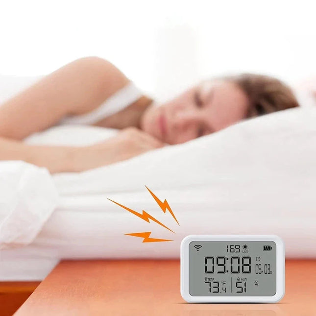 Smart digital vekkerklokke for hjemmet