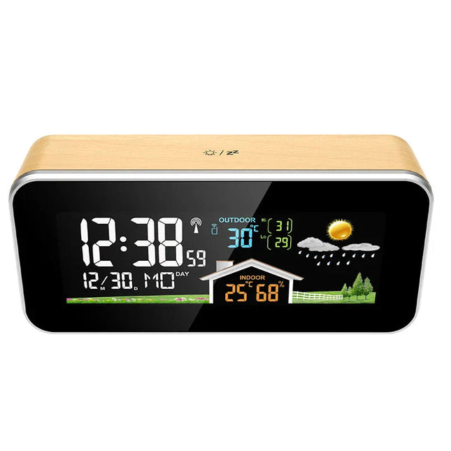 Smart vekkerklokke med værstasjon