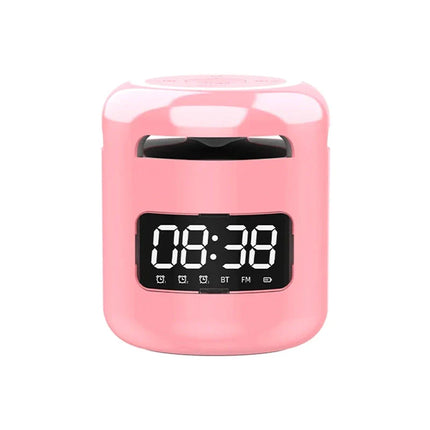 Unik bærbar Bluetooth vekkerklokke