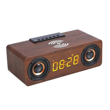 Retro vekkerklokke med Bluetooth høyttaler