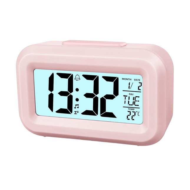 Kompakt batteridrevet reisevekkerklokke