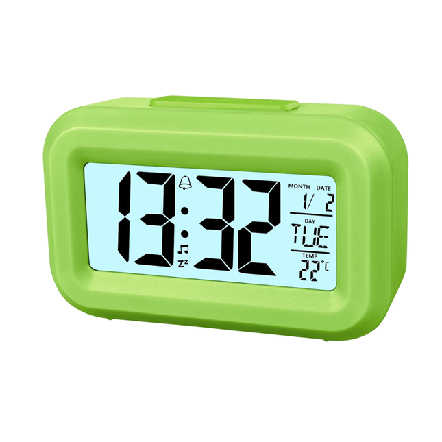 Kompakt batteridrevet reisevekkerklokke