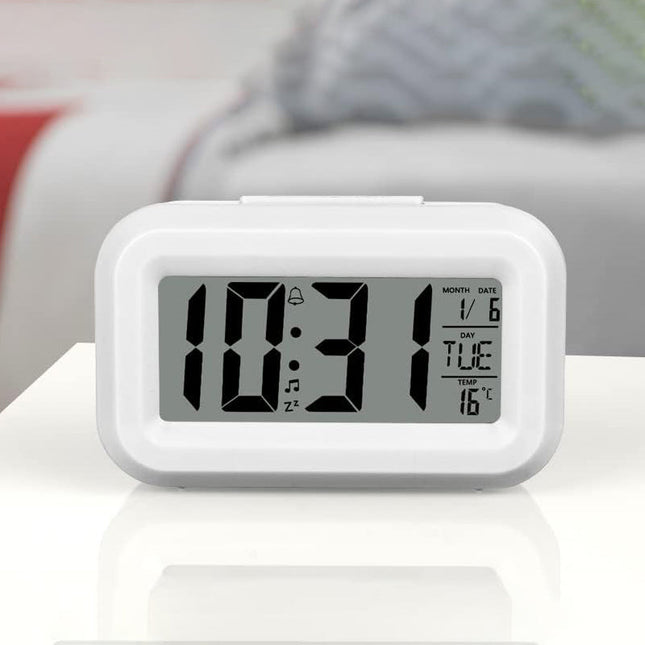 Kompakt batteridrevet reisevekkerklokke