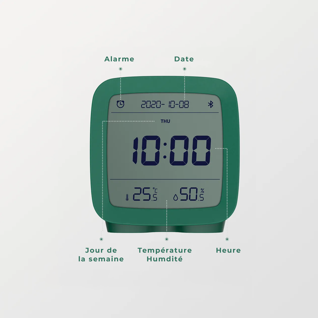 Batteridrevet digital reisevekkerklokke