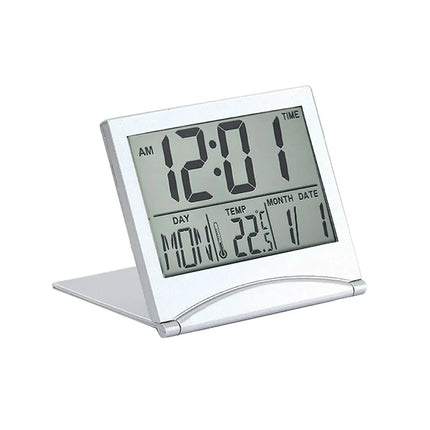 Sammenleggbar digital vekkerklokke for reise