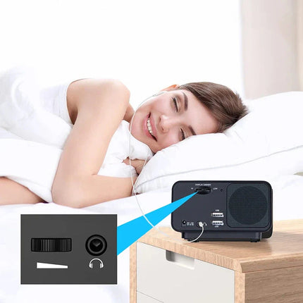 Digital klokkeradio med store tall