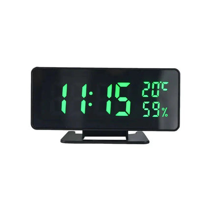 Digital speilklokke med temperaturvisning