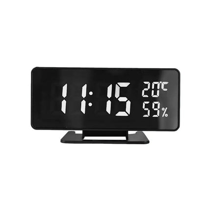 Digital speilklokke med temperaturvisning