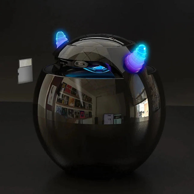 Kul djevel design vekkerklokke med Bluetooth