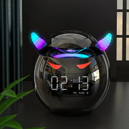Kul djevel design vekkerklokke med Bluetooth