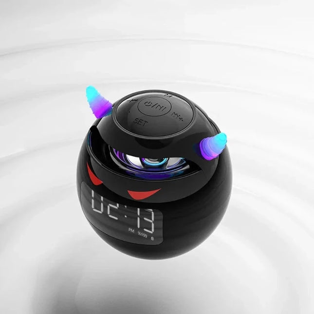 Kul djevel design vekkerklokke med Bluetooth
