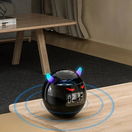 Kul djevel design vekkerklokke med Bluetooth