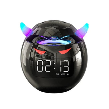 Kul djevel design vekkerklokke med Bluetooth