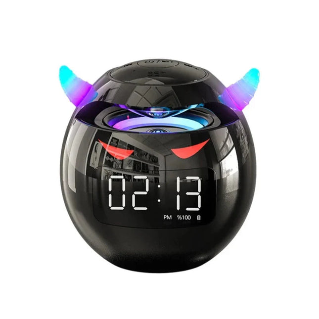 Kul djevel design vekkerklokke med Bluetooth
