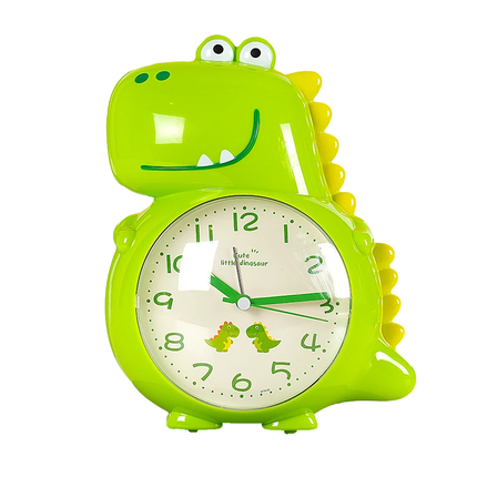 Analog dinosaur vekkerklokke for barnerommet