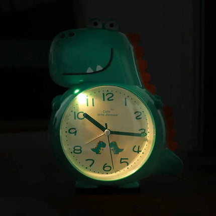 Analog dinosaur vekkerklokke for barnerommet