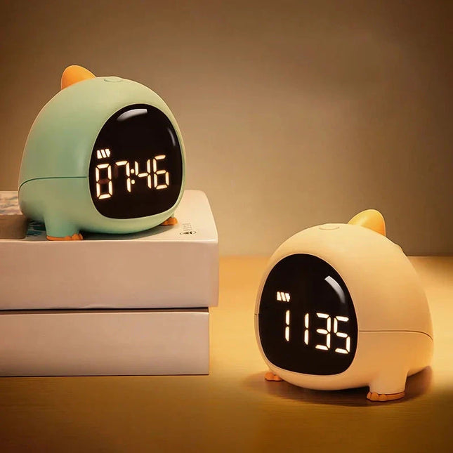 Digital dinosaur vekkerklokke for barn