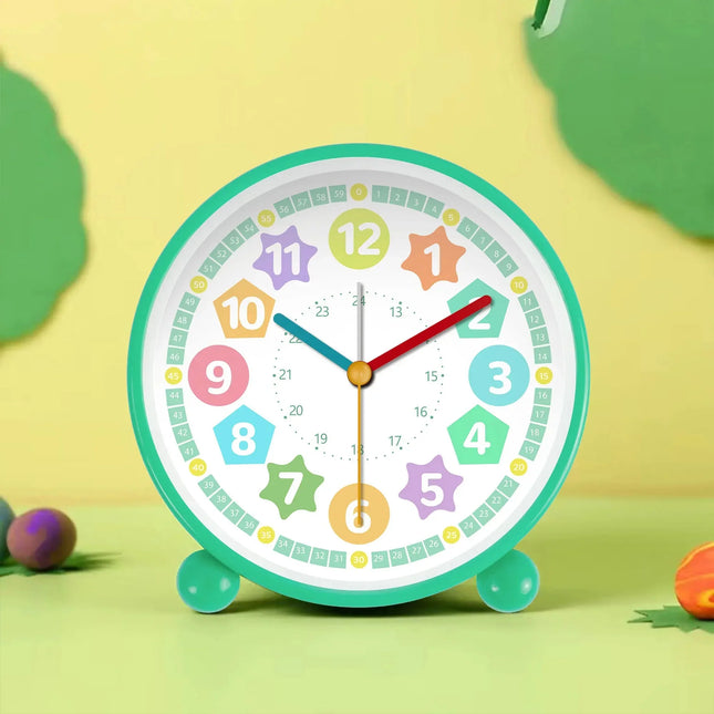 Pedagogisk vekkerklokke for å lære klokken