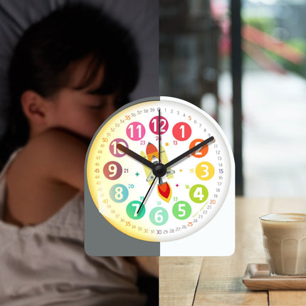 Lærerik vekkerklokke for gutter med rakett