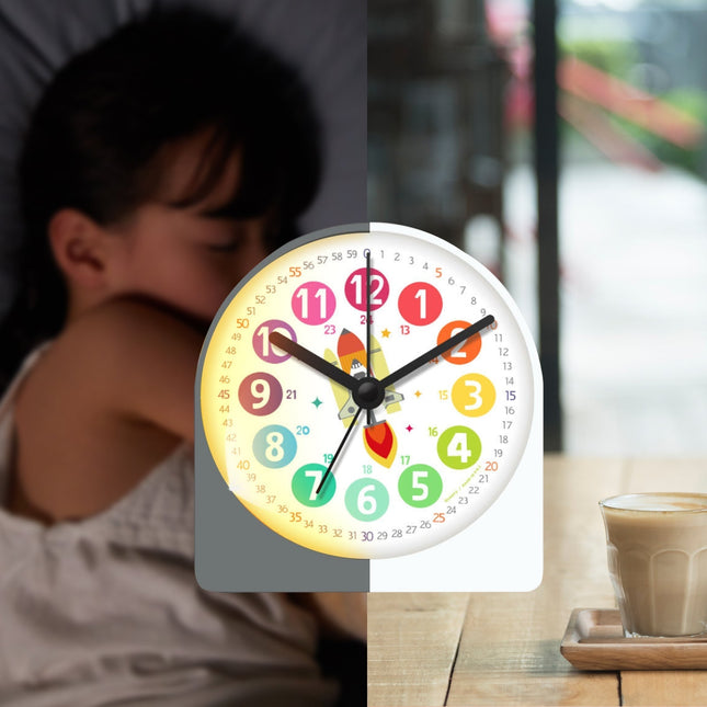 Lærerik vekkerklokke for gutter med rakett