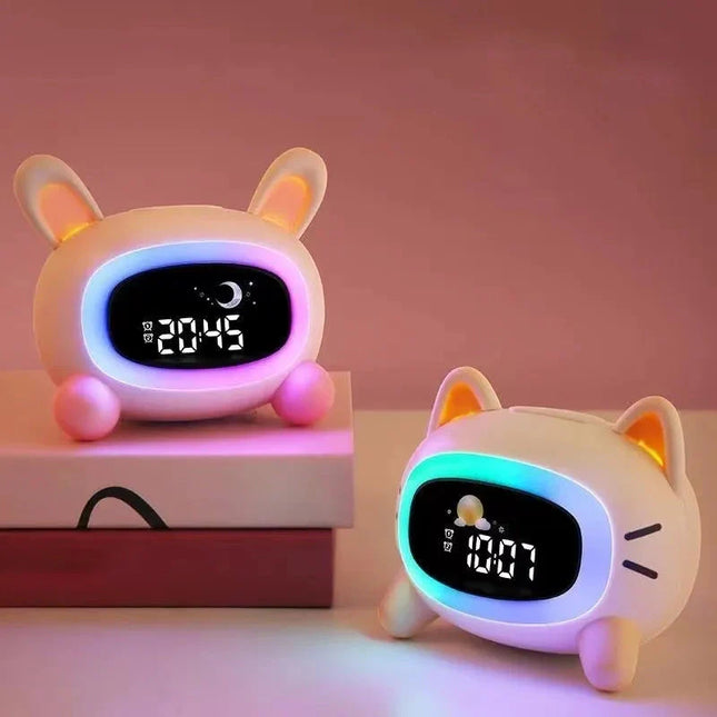 Digital vekkerklokke for jenter med nattlys