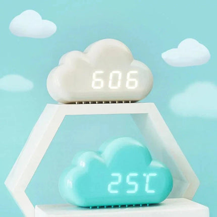 Skyformet digital vekkerklokke for barn