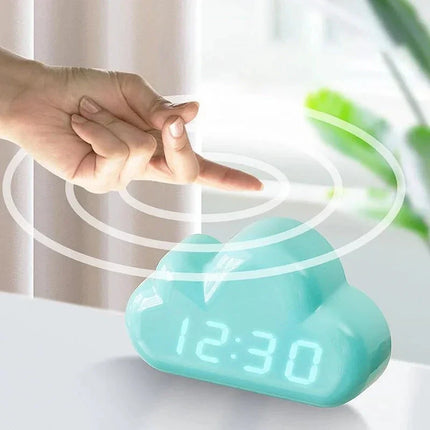 Skyformet digital vekkerklokke for barn