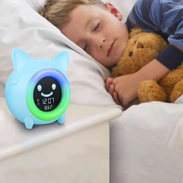 Vekkerklokke med nattlys for barnerommet