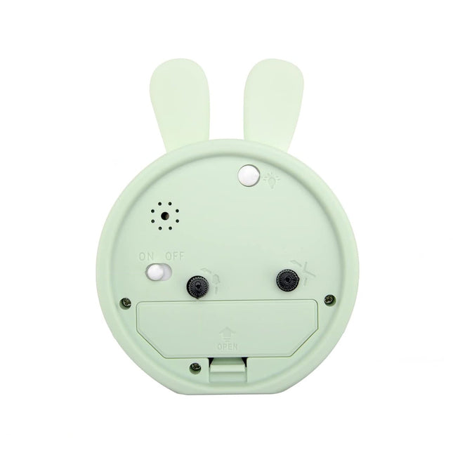 Rosa kanin analog vekkerklokke for jenter