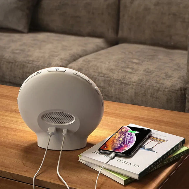 Smart vekkerklokke med radio og lys