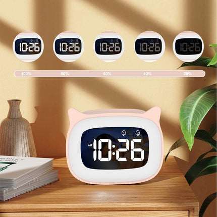 Rosa søvntrener klokke for barn