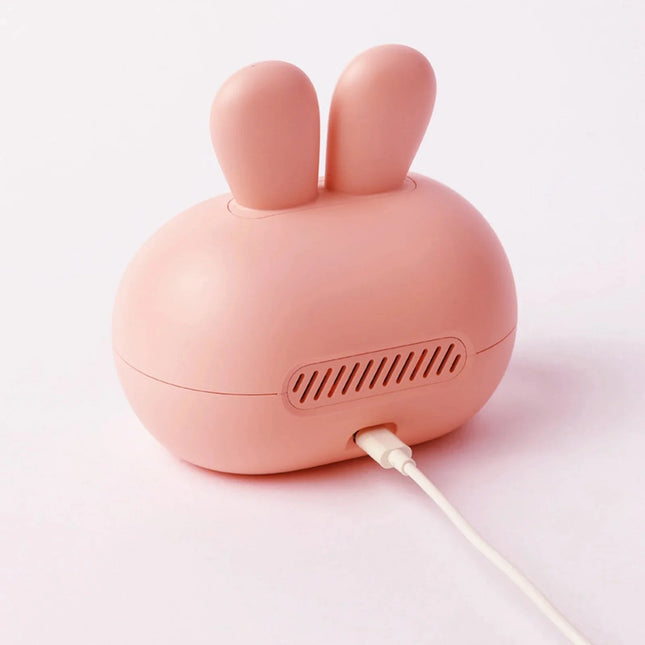 Søt kanin vekkerklokke med nattlys