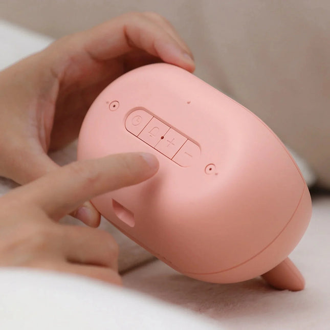 Søt kanin vekkerklokke med nattlys