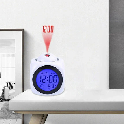 Vekkerklokke med projeksjon i taket