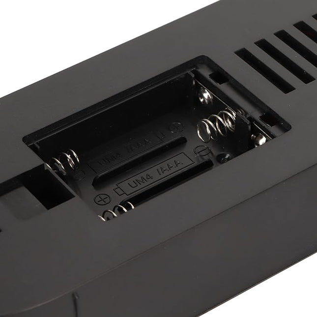 Batteridrevet digital vekkerklokke i trelook