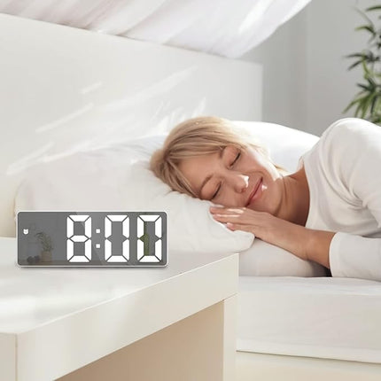 Trådløs digital LED-vekkerklokke med alarm