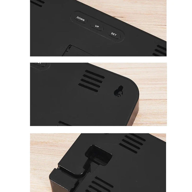 Stor LED vekkerklokke for vegg