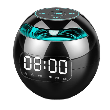 Vekkerklokke med lys og MP3-spiller