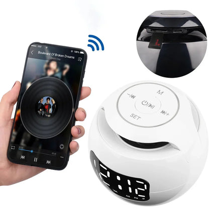 Lysterapi vekkerklokke med dobbel alarm