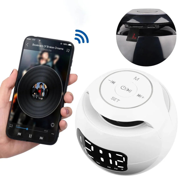 Lysterapi vekkerklokke med dobbel alarm