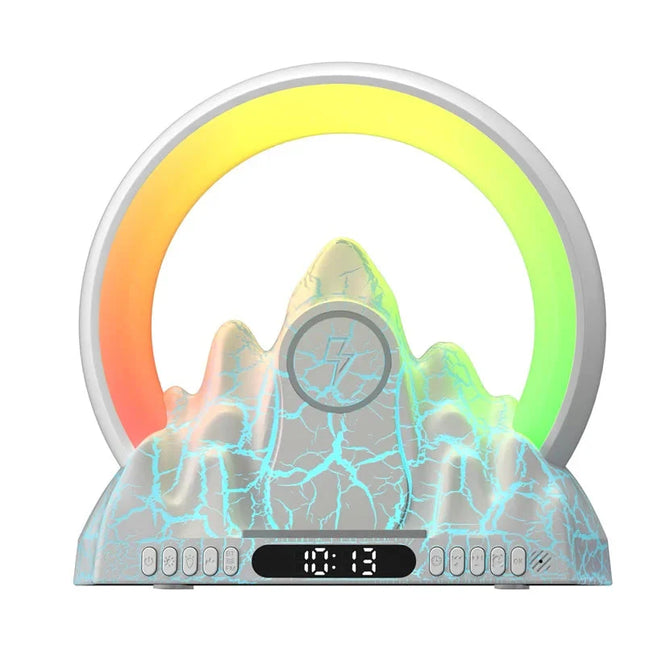 Nattlampe med vekkerklokke for barn