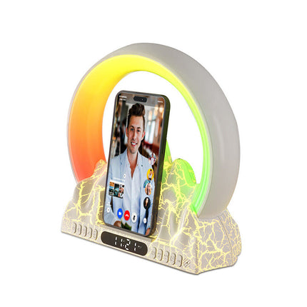 Nattlampe med vekkerklokke for barn