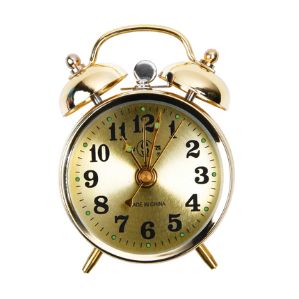 Gammeldags vekkerklokke med dobbel bjelle